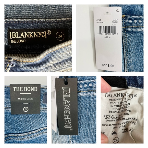 BlankNYC The Bond Mid Rise Skinny Jeans - B104 - Picture 5 of 12